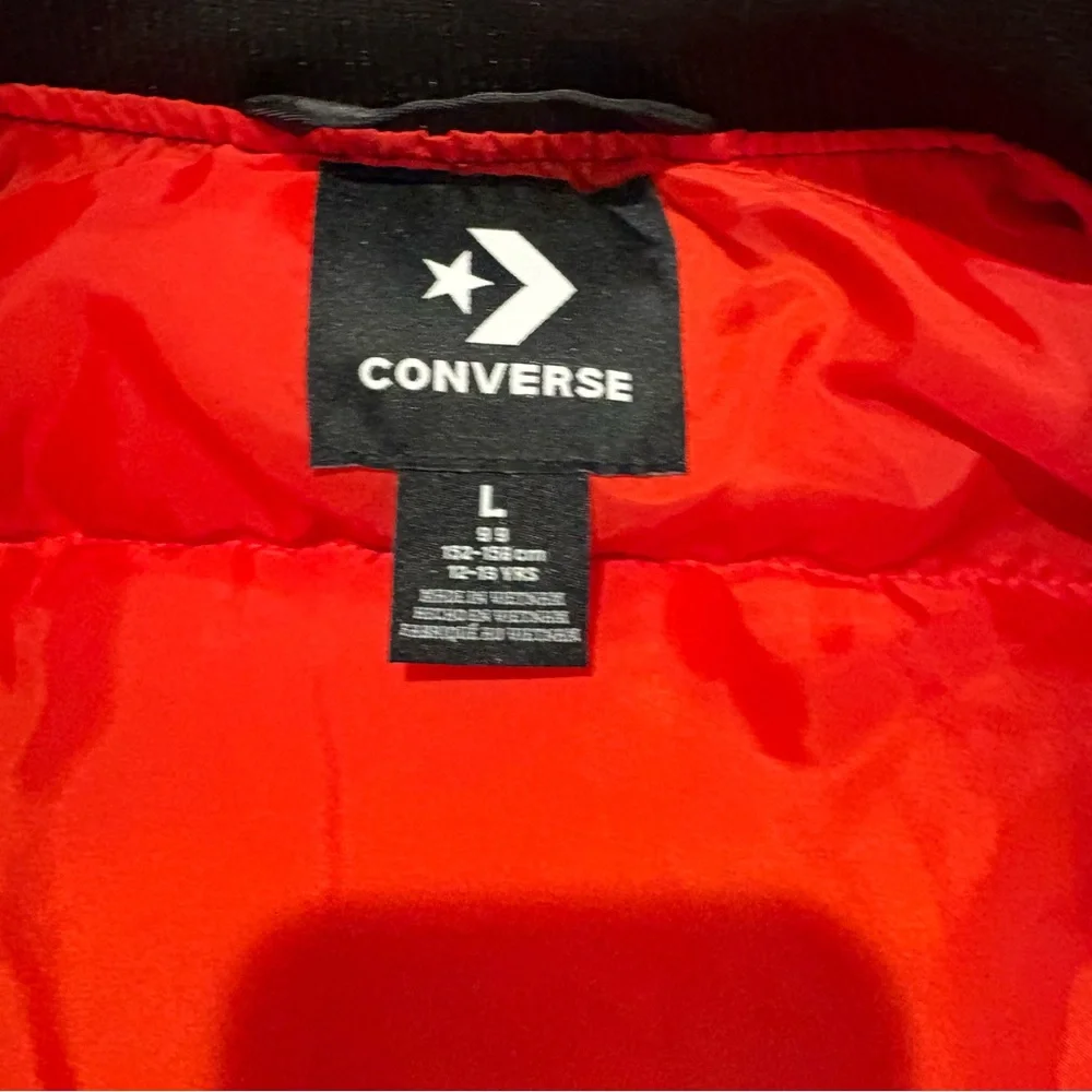 Converse Kids § C Chenille Bomber Bomber Jacket Size 12/13